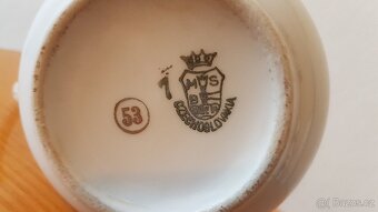 Starožitný porcelán Československo, Czechoslovakia, značený - 3