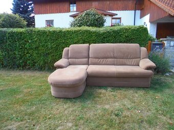 rohová, sedací souprava, nugat alcantara - 3