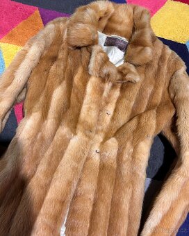 Luxusní dámský kožich-liška -100% leather pravá kožešina 42 - 3