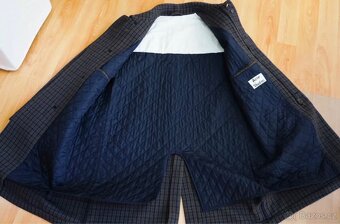 Vlněný kabát Acne Studios Multicolor Check Marc Coat - 3