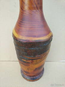 Dekorace - starší dřevěná váza - nabídka - 3