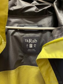Nepromokavá bunda Rab Downpour Eco Jacket - graphene/zest - 3