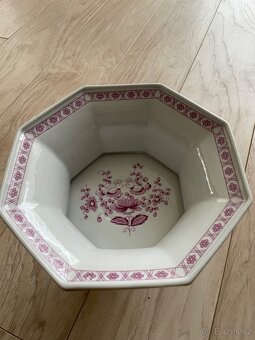 Prvorepubliková porcelánová mísa na noze - 3