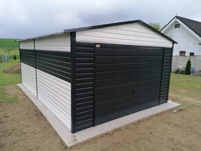 Plechová garáž 4m x 6m. - 3
