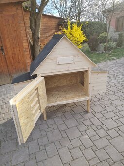 Kurník - zateplený, přírodní smrk/OSB desky - 3 velikosti - 3