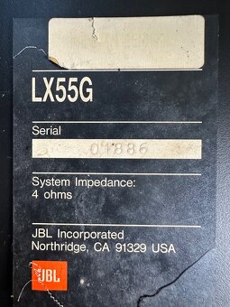 JBL- LX55G - 3