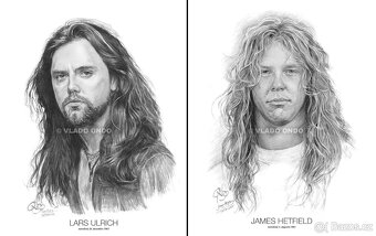 Posterbook - Metallica - unikátne kreslené portréty - 3