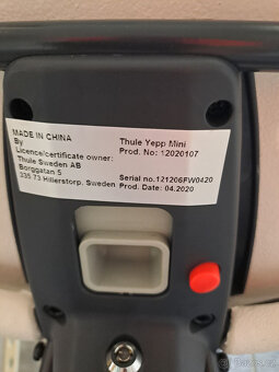 Thule Yepp mini přední cyklosedačka s adaptérem - 3
