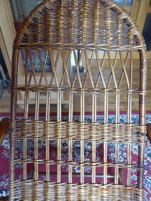 PROUTĚNÉ HOUPACÍ KŘESLO 60.LÉTA - 3