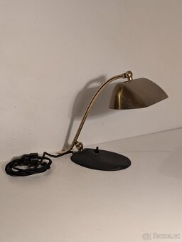 kloubová mosazná lampa, lampička, bankéřka - 3