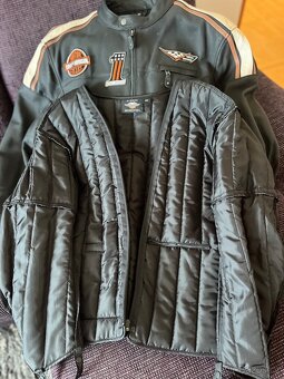 Harley Davidson pánská kožená bunda vel.2XL - 3