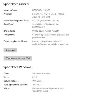 Lenovo G50-70,i7-4558U,WIN 10,SSD 480GB,RAM 8GB,displej 15.6 - 3