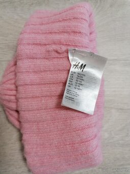 dívčí zimní čepice H&M 152/170 12-14 let - 3