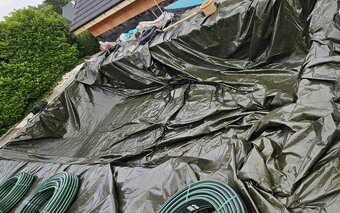 Zakrývací plachta univerzální 180 g/m² zelená 12 x 15 m - 3