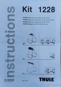 Kit Thule 1228 - HONDA Civic, 3-dr, 5-dr 02-03, 04-05 - 3