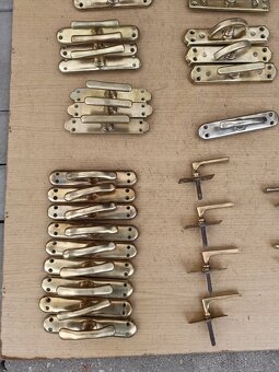 Mosazné kliky,kličky,kličky na okna,oliva,půloliva-1. - 3