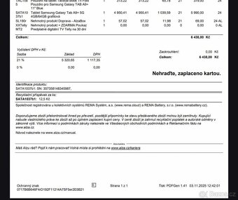 Tablet Samsung Galaxy Tab A9+ 5G 4GB/64GB grafitová - 3