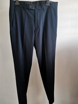 Oblek slim fit, tm. modrý pro frajera,vel. 46-Angelo Litrico - 3