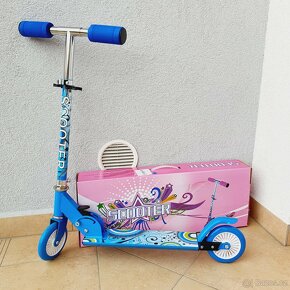 Dětská kovová skládací koloběžka - scooter - nové - 3
