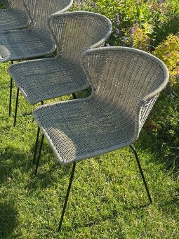 4x zahradní židle Wings - PC 14.000 - umělý ratan - 3
