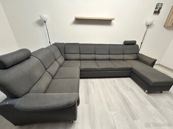 Rohová rozkládací sedačka do U - 3