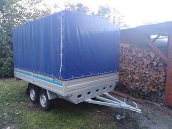 PŘÍVĚSNÝ VOZÍK S PLACHTOU = 750 KG RYDVAN = 2 NÁPRAVY - 3