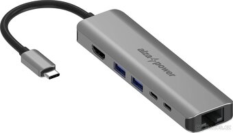 Prodám nový AlzaPower USB-C Dock Station 6v1 with 8K - 3
