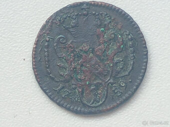 Mince 1 Pfennig z roku 1759 W, Fr. Lotrinský - 3