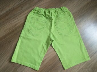 CHLAPECKÉ DŽÍNOVÉ ŠORTKY ZELENÉ vel.164 - 3