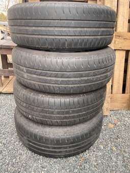 Plechové disky 15” 5x100 a letní pneu 195/65/R15 - 3