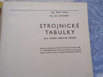 Strojnické a dílenské tabulky - 3