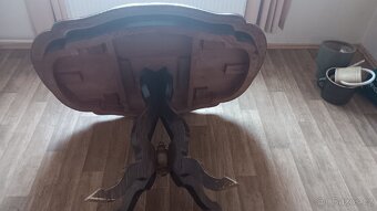 Stůl starožitný jídelní s židlemi - 3