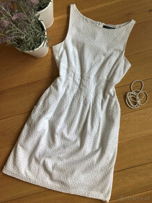 Bílé bavlněné krajkové šaty Ralph Lauren, vel. 38 - 3
