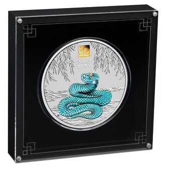 Stříbrná mince 1 Kg Lunar Series III Snake 2025 Privy Mark - 3
