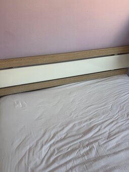 Postel Sconto 140×200 cm – dub / bílá, rok stará - 3