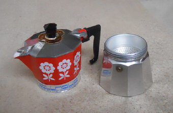 Retro moka konvička, nepoužitá, obal, návod, účtenka - 3