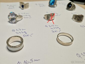 Stříbrné prsteny 925/1000 - 3