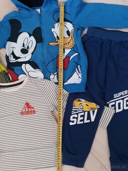 Mikina, trika a tepláky vel 104 - 110 - 3