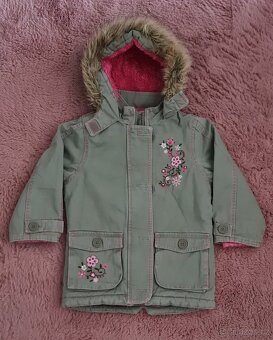 dívčí zimní bunda/kabát CHEROKEE vel. 92 + zdarma papuče - 3