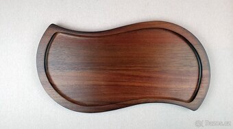 Dřevěný podnos mahagon. - 3