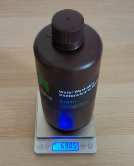 Elegoo Water-washable Resin zelená 0,5Kg - 3