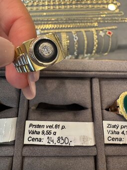 Zlatý prsten (585/1000), 9,55g - 3