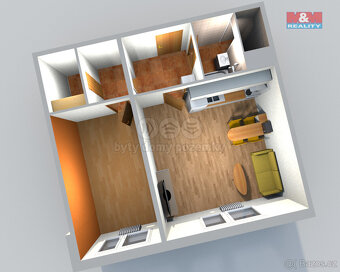 Pronájem bytu 1+1, 42 m², Nový Bor, ul. Rumburských hrdinů - 3
