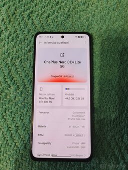 OnePlus nord ce4 lite 5g 8/256gb stříbrný - 3