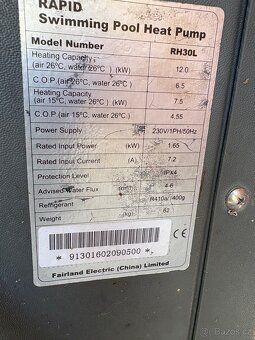 Bazénové tepelné čerpadlo Rapid RH 30L - 3