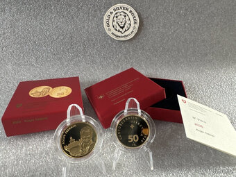 Zlatá minci Roger Federer 50CHF Proof 2020 - 3