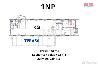 Pronájem obchod a služby, 470 m², Plzeň, ul. Francouzská - 3