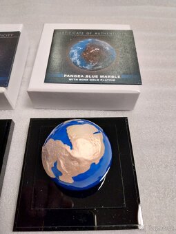 2x 3oz mince Blue Marble,  planeta Země 2022 Barbados - 3