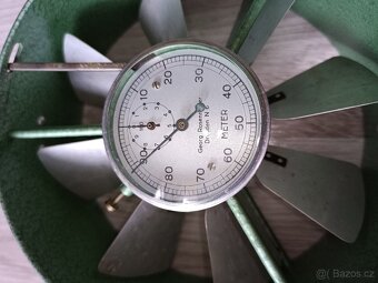 Historický mechanický anemometr Georg Rosenmüller Dresden N6 - 3