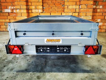 přívěsný vozík 202x114x30 cm + opěrné kolečko v ceně - 3